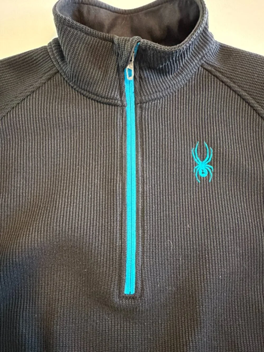 SPYDER Outbound Half Zip Pullover Sweater Jacket Black Large